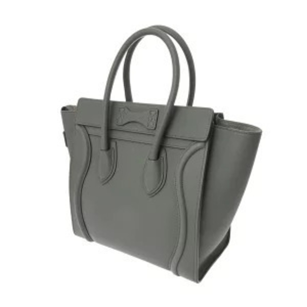 Celine Handbag Baby Luggage Calfskin Drummed Slipper